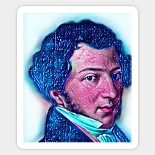 Gioachino Rossini Snowy Portrait | Gioachino Rossini Artwork 13 Sticker